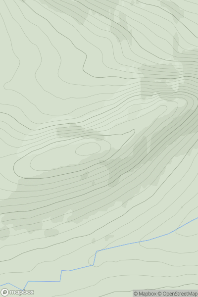 Thumbnail image for Meall Breac [The Fannaichs] showing contour plot for surrounding peak